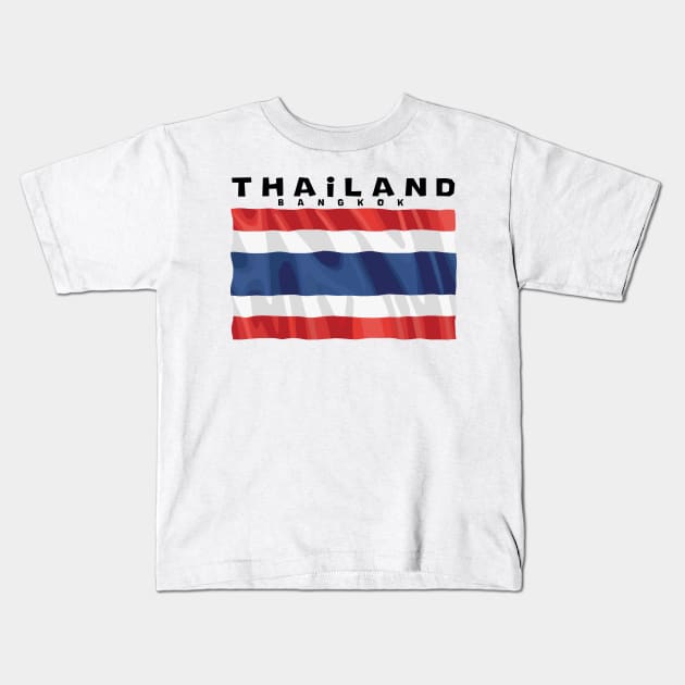 Bangkok Thailand Kids T-Shirt by KewaleeTee